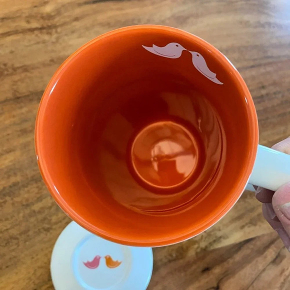 Davids Tea Mug Lovebirds 12 Oz. With Lid The Perfect Tea Mug - Picture 7 of 10